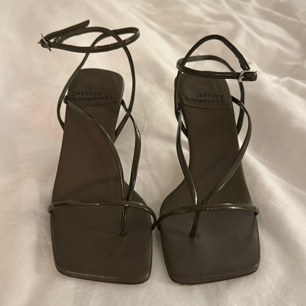 Jeffrey Campbell olive green heels